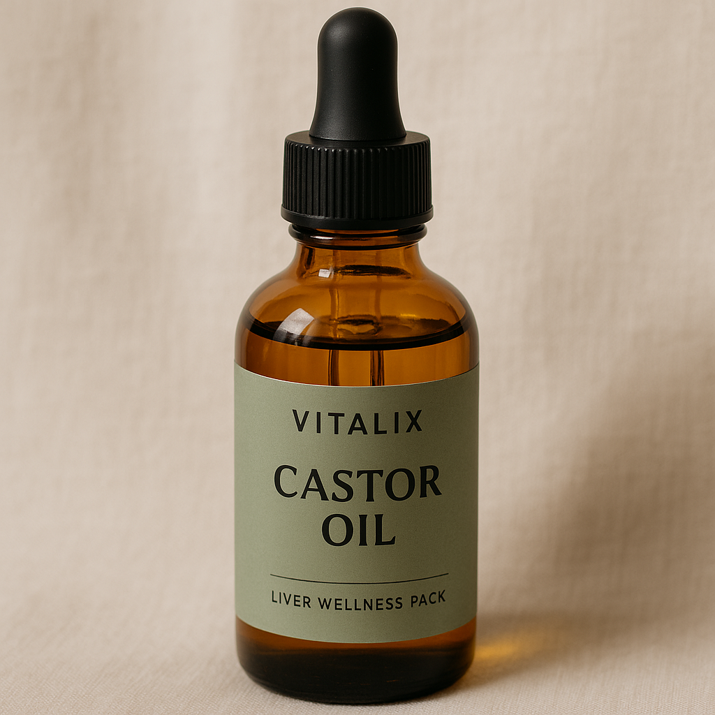 Vitalix Liver Wellness Pack (Wrap + Castor Oil + FREE FLANNEL)