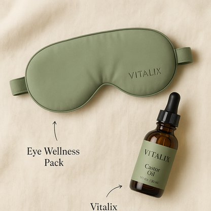 Vitalix Eye Wellness Pack (Wraps + Castor Oil)
